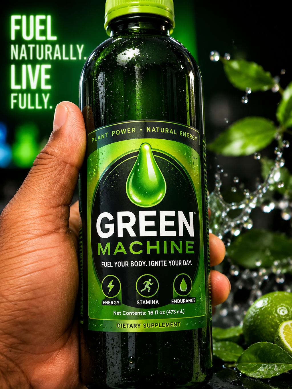 Green Machine™ Herbal Novelty Drink – 16 fl oz