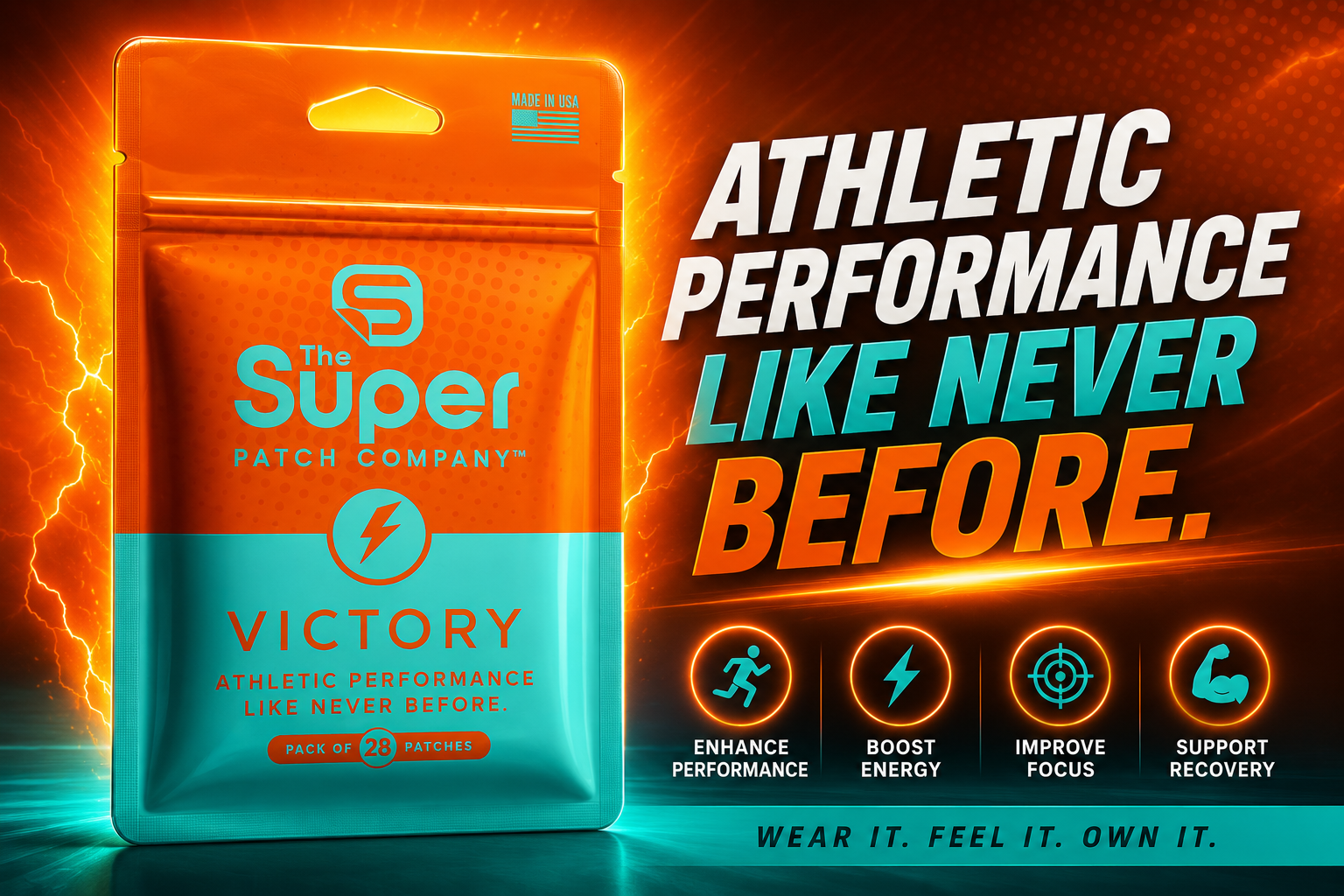 Victory Patch – Perform Strong. Neuropathy Relief - 14 DAY SUPPLY
