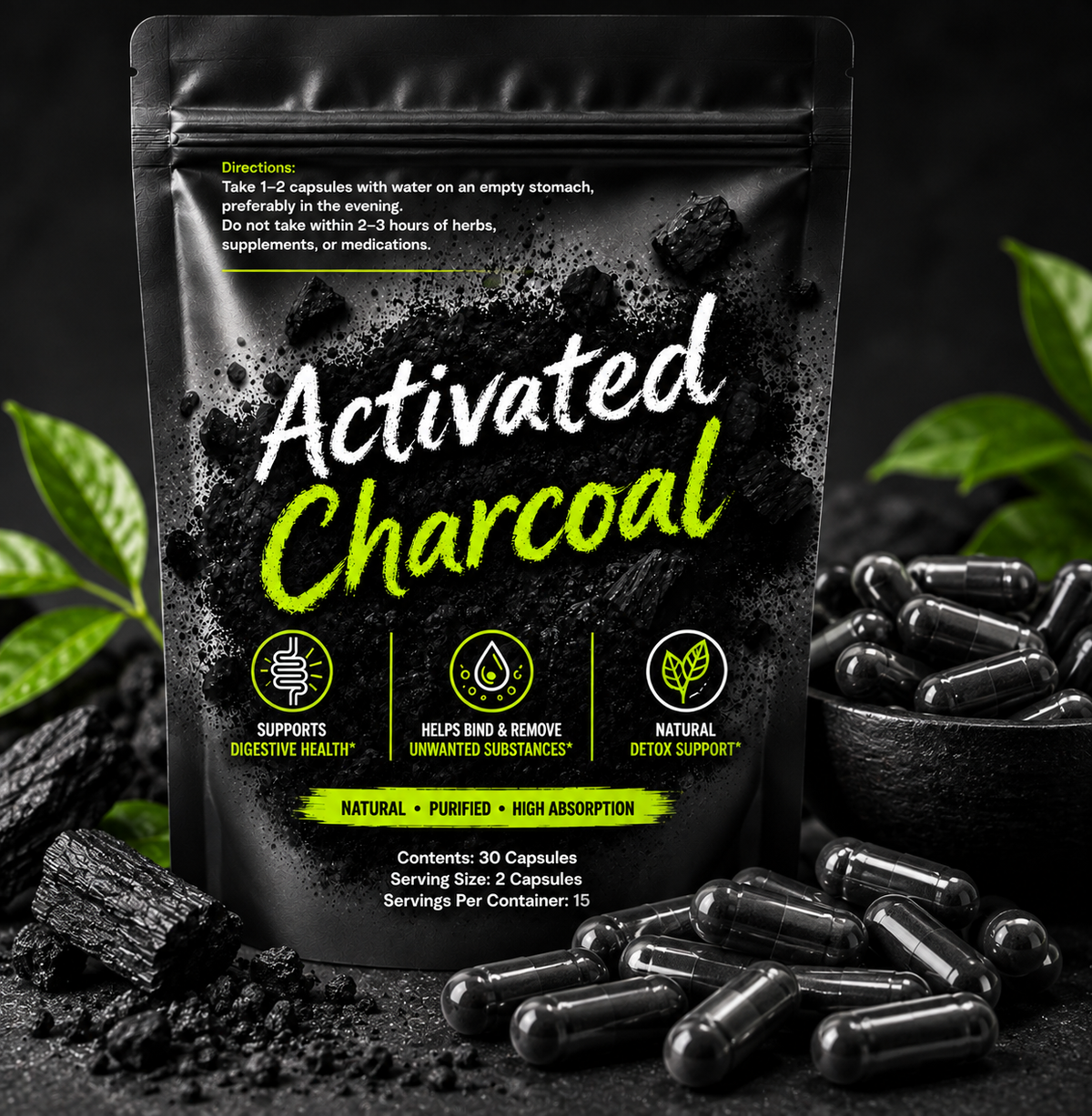 Activated Charcoal Capsules