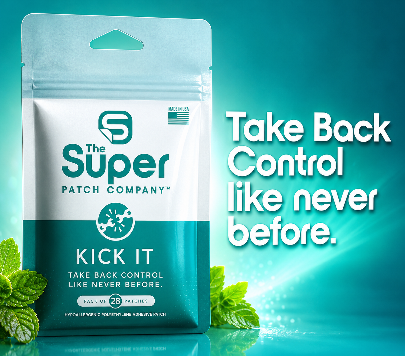 Kick It Patch – Take Back Control -  14 DAY SUPPLY