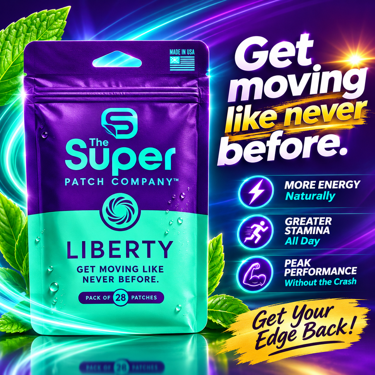 Liberty Patch – Stand Up. Move Steady. Feel in Control Again -  14 DAY SUPPLY
